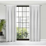 EUROFIRANY ZÁCLONA NA PÁSCE RAIN 140X270 CM BÍLÁ – Hledejceny.cz