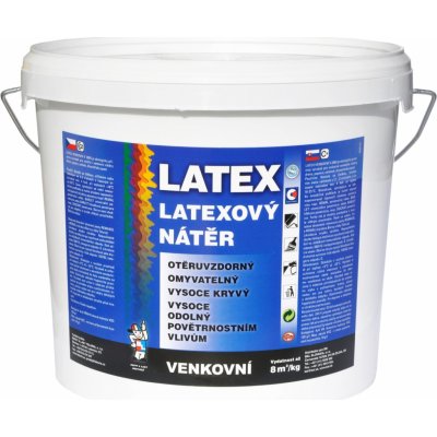 Barvy a laky Hostivař Latex venkovní V2065 bílý 5 kg