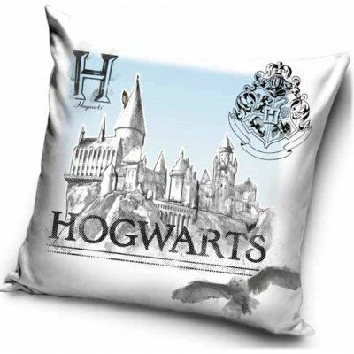 Carbotex polštář Harry Potter motiv Ilustrace hradu Bradavice - 40x40 – Zboží Dáma