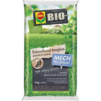 Terrasan COMPO BIO trávníkové hnojivo Mech? Ne, děkuji! 6 kg