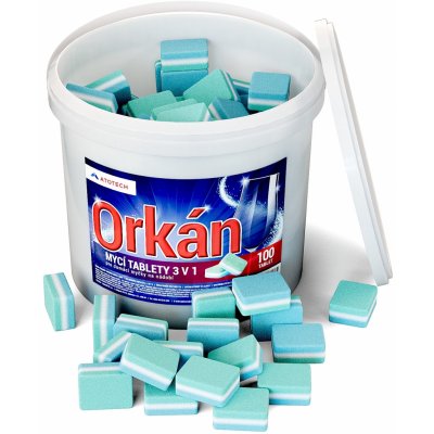 Orkán Mycí tablety 3v1 pro domácí myčky 100 ks – Hledejceny.cz
