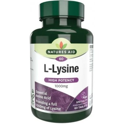 Natures Aid L Lysine 1000 mg 60 tablet – Hledejceny.cz