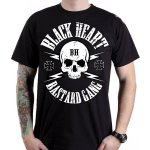 Pánské triko black Heart BASTARD GANG SKULL černá – Hledejceny.cz