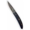 Nůž Dellinger Damask Spikebony s koženým pouzdrem