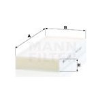 Filtr, vzduch v interiéru MANN-FILTER CU 23 015-2 – Hledejceny.cz