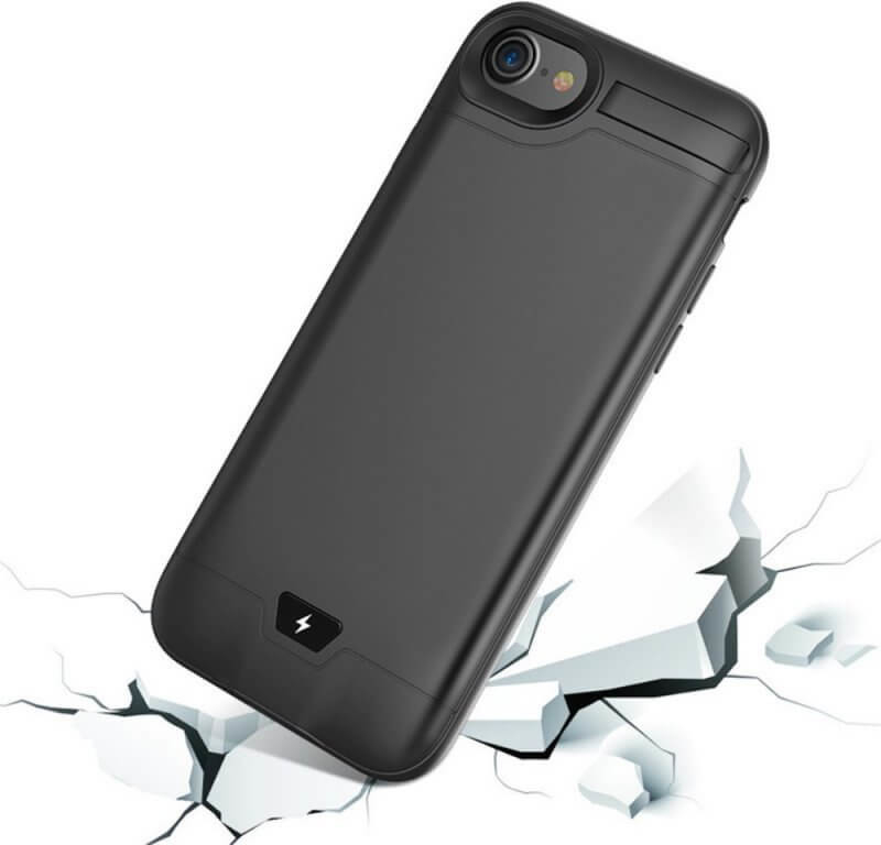 Pouzdro SES 3v1 Silikonové smart battery case power bank 5000 mAh Apple iPhone 6 Plus/6S Plus - černé