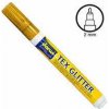 Barva na textil Fix na textil 6ml zlatá Glitter 050 Darwi Tex 1,2mm