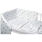 Baby Nellys 3-dílná sada mantinel s povlečením Hračky bílá 135 x 100 cm – Zboží Dáma
