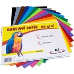 Barevný papír A4 80 g 60 ks 12 barev