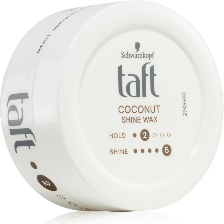 Schwarzkopf Taft Coconut Shine cire pour cheveux qui procure hydratation et  brillance