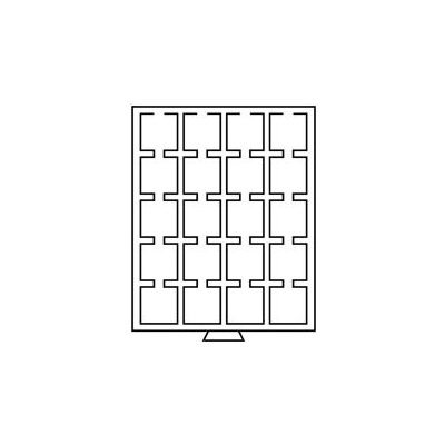 LEUCHTTURM Boxy na mince čtvercové tmavě červené Velikost 1 pole 50 x 50 mm – Zboží Mobilmania