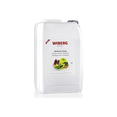 Wiberg BASIC bílý vinný ocet, 6% kyselost, z plně zralých hroznů, 5 l