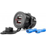 Vodotěsná nabíječka se zásuvkami 2x USB 12V 24V MOD-03