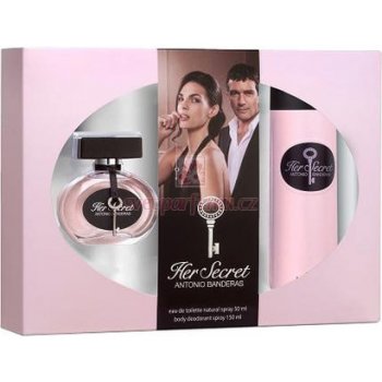 Antonio Banderas Her Secret EDT 80 ml + tělové mléko 100 ml dárková sada