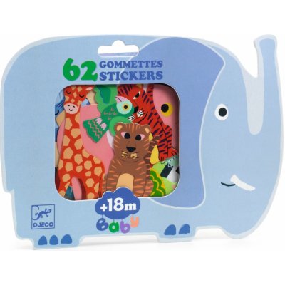 DJECO Moje první samolepky Safari zvířátka – Zboží Dáma