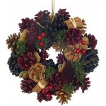 MagicHome vánoční věnec modro-červený, 24 cm – Hledejceny.cz