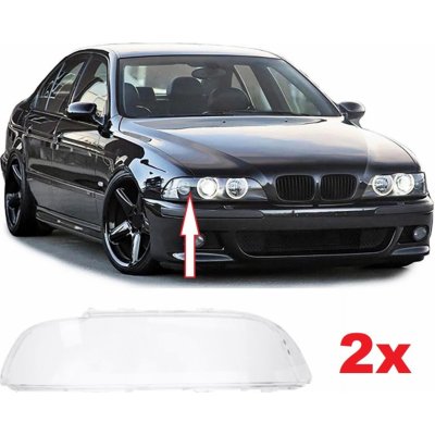 Plexi sklo kryty předních světel BMW E39 FL 2000 - 2003 2ks L+P – Zboží Mobilmania