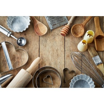 WEBLUX 69903671 Fototapeta vliesová kitchen utensil kuchyňské nádobí rozměry 145 x 100 cm – Zboží Mobilmania