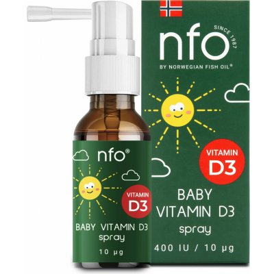 NFO Vitamin D3 dětský sprej 20 ml – Zboží Dáma