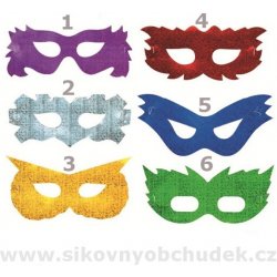 Škraboška maska na párty výběr z 6 tvarů