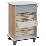 DEXTER 25 ABS vozík boxový, roletový, 1180x780x620 mm, korpus dub bardolino, horní a spodní deska bílá – Hledejceny.cz