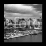 Skleněný obraz 1D - 50 x 50 cm - New York Cityscape Panoráma města New York – Zboží Mobilmania