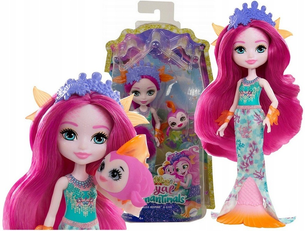 MATTEL EnchanTimals Royal se zvířátkem Maura Mermaid a Glide