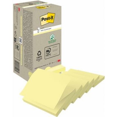 3M POSTIT Samolepicí blok poznámkových lístků, „Z“, 76 × 76 mm, 16 × 100 listů, ekologický, 3M POST-IT, žlutý 7100172251 – Hledejceny.cz