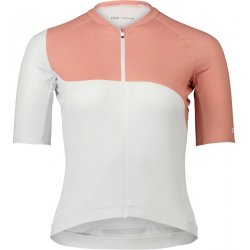 POC W's Essential Road Jersey Print Hydrogen White/Rock Salt