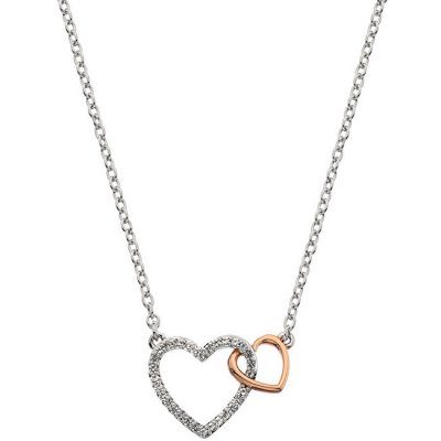 Hot Diamonds Stříbrný s pravým diamantem Flora DP732 – Zboží Dáma