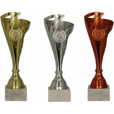 Sada pohárů zlato/stříbro/bronz 1010195 – Hledejceny.cz