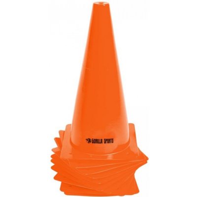 Gorilla Sports Kužely 30 cm, 10 ks, oranžová – Zboží Dáma