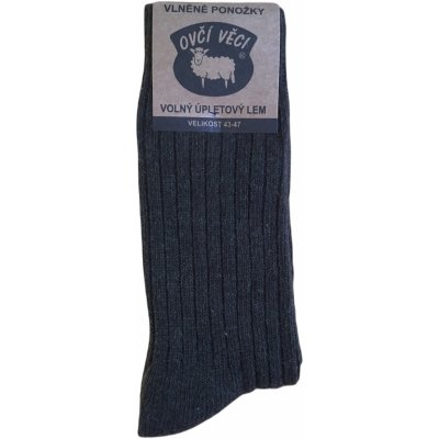 Ponožky z ovčí vlny Merino Sibiřky 1 pár zelená