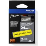Brother - TZe-S651 žlutá / černá 24 mm – Hledejceny.cz