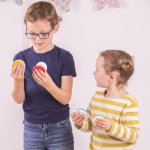 Bighigs Toys kastaněty hvězdičky červená – Zboží Dáma