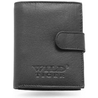 Luxusní pánská kožená peněženka se zápinkou Lukas černá – Zboží Mobilmania