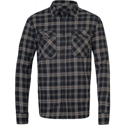 Hannah pánská flanelová košile Grifald tmavě modrá, tmavě šedá, béžová – Hledejceny.cz