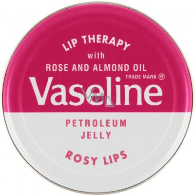 Vaseline Lip Therapy balzám na rty Rose and Almond Oil 20 g – Zbozi.Blesk.cz