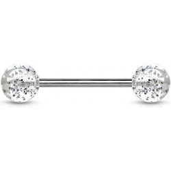 Šperky4U piercing do jazyka akrylát PJ01148-C