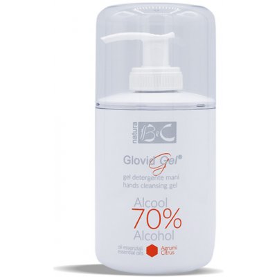 B e C srl Glovid gel Čistící gel na ruce s alkoholem 70% s dávkovačem 300 ml