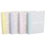 Oxford Blok spirálový Floral linkovaný 60 listů A5 – Hledejceny.cz