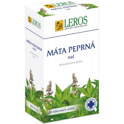 Leros Mátový čaj Máta peprná 20 x 1,5 g – Zboží Mobilmania