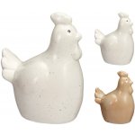 Dekorace porcelánová slepice 10,3 x 7 x 12 cm hnědá – Hledejceny.cz
