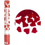 Partydeco vystřelovací konfety srdíčka červené 40 cm – Zboží Mobilmania