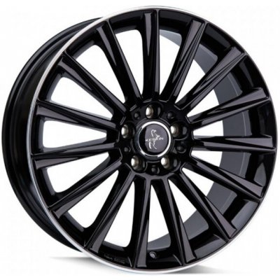 KESKIN Kt18 7X17 5X112 ET48 black Lip polished – Hledejceny.cz