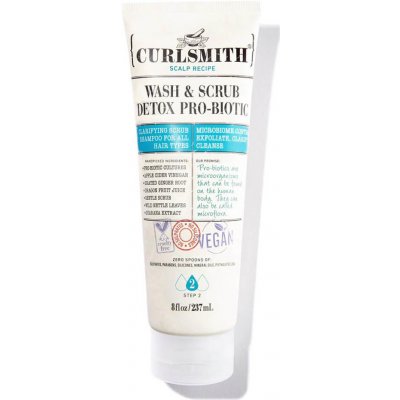 Curlsmith Wash & Scrub Detox Pro-Biotic detoxikační šampon s probiotiky 250 ml