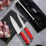 Butcher 2 ks sada profi nožů PIRGE DUO s brašnou – Zbozi.Blesk.cz