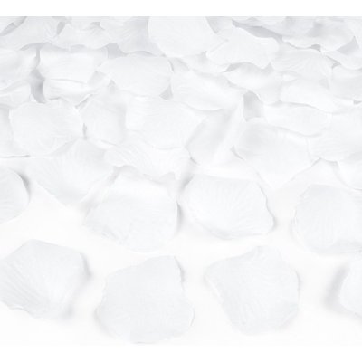 Okvětní lístky růží textilní bílé – Hledejceny.cz