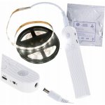KIK LED pásek s detektorem pohybu napájený baterií USB 2M studená bílá – Sleviste.cz