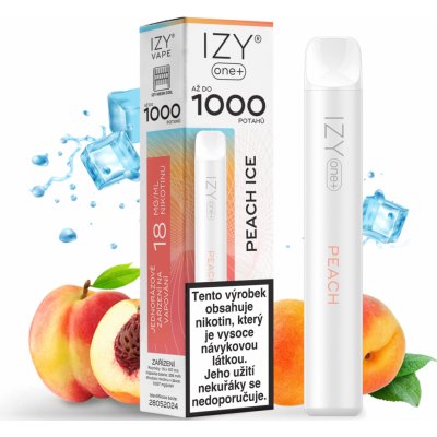 IZY VAPE IZY ONE+ Peach Ice 18 mg 1000 potáhnutí – Zboží Mobilmania